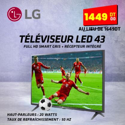 LG Téléviseur LED 43 TUNISIE